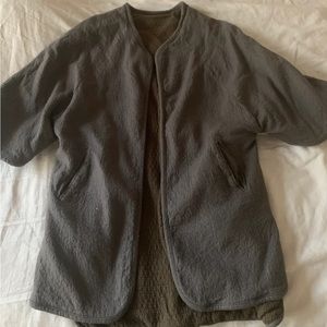 Black Crane Reversible Quilted Jacket